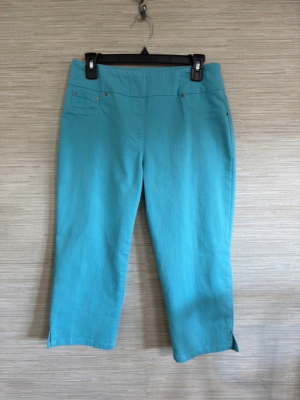 Ruby Rd. Pull on Capri stretch jeans women's size 8 NWT